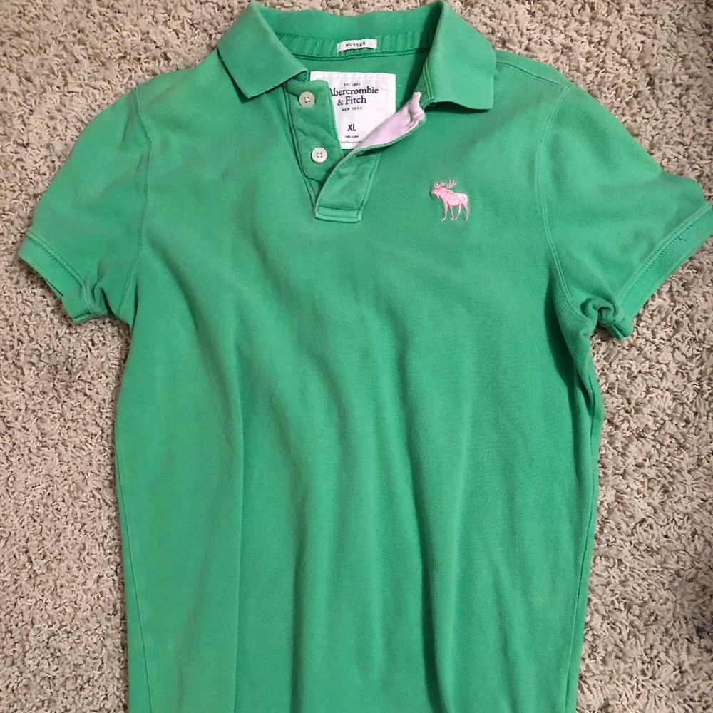 Abercrombie Green Polo - Picture 1 of 3
